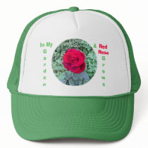 Red Rose Grows in My Garden Hat