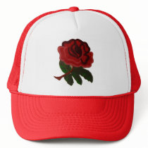 RED ROSE. hats by ccrcats RED ROSE. hats