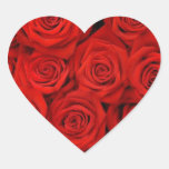 RED ROSE HEART STICKERS AND ENVELOPE SEALS