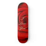 Red-rose- I Love You skateboards