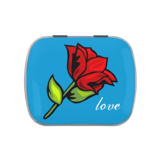 Red Rose Jelly Belly Tins