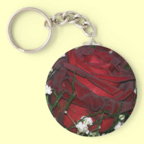 Red rose keychains
