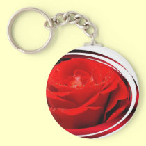 Red rose keychains