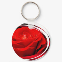 Red rose keychains by KLaima Red rose keychains