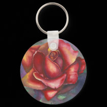 Red Rose Keychain