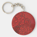 red rose keychain