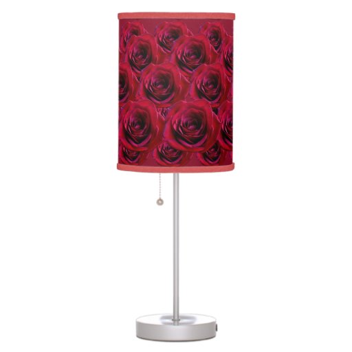 Red Rose Lamp Romantic Roses Flower Floor Lamp Zazzle