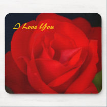 Red Rose Love Mousepad - Customized