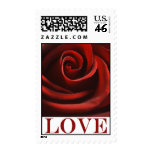 Red Rose Love postage stamp