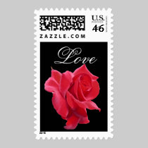 Red Rose Love Stamp