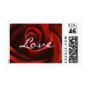 Red Rose Love stamps stamp