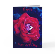 Red Rose - Mother's Day Card by elenaind Red Rose - Mother's Day Card