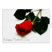 Red Rose Mother's Day cards