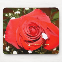 red rose mousepads