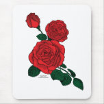 Red rose mousepad