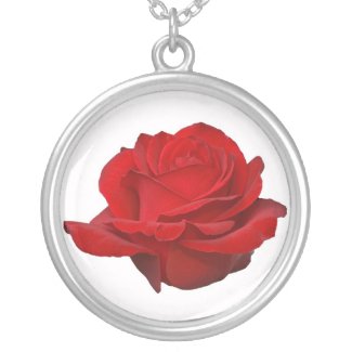 Red Rose Necklace necklace