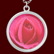 Red Rose Necklace Pink Red Rose Gifts Keepsake necklaces