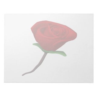 Red Rose notepad