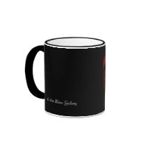 Red Rose Oil Painting Mug