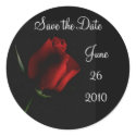 Red Rose on Black-customize it stickers by MakaraPhotos Red Rose on Black-customize it stickers