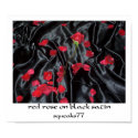 red rose on black satin posters by squeaks77 red rose on black satin posters