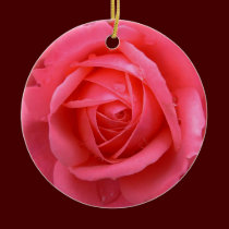 Red Rose Ornament Personalized Rose Decorations ornaments