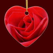 Red Rose Ornament Romantic Rose Decorations ornaments