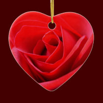 Red Rose Ornament Romantic Rose Decorations ornaments