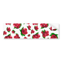 Red Rose Pattern Bumper Sticker