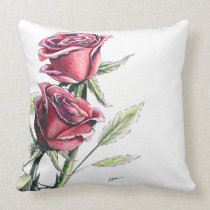 Red Rose Pillow