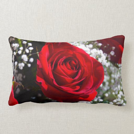 Red Rose Pillow Zazzle