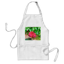 Red Rose Pink Stucco Apron by GreenGardenGates Red Rose Pink Stucco Apron