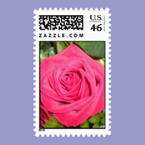 Red Rose Postage Stamps stamps