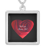 Red Rose Proposal-Will you Marry Me? Pendants