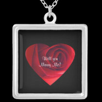 Red Rose Proposal-Will you Marry Me? necklaces