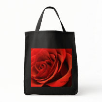 "Red Rose Romance" Grocery Bag by CaroleArt "Red Rose Romance" Grocery Bag