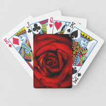 Red Rose Royalty Playing Cards