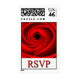 Red Rose RSVP Event And Wedding Postage Stamp