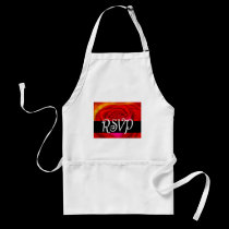 Red Rose RSVP Painting Art - Multi aprons by JUDERM Red Rose RSVP Painting Art - Multi aprons