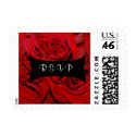 Red Rose RSVP postage by SweetRascal Red Rose RSVP postage