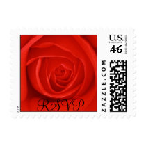 Red Rose RSVP Stamp(small size stamp)