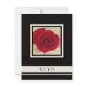 Red Rose RSVP Wedding Invitation by henishouseofpaper Red Rose RSVP Wedding Invitation