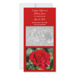 Red Rose Save The Date Photo Cards