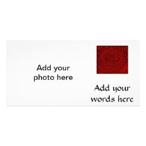Red Rose "Sculpture" Photo Card