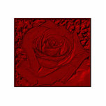 Red Rose "Sculpture" Acrylic Cut Out