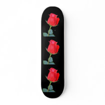 Red Rose Custom Skate Board
