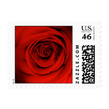 Red rose - small size stamp