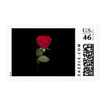Red Rose Stem Postage