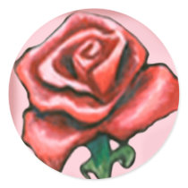 Red Rose stickers by FunGraphix Red Rose stickers