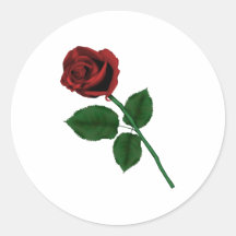 Red Rose Sticker